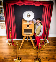 Red curtain backdrop