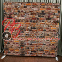 red brick wall backdrop